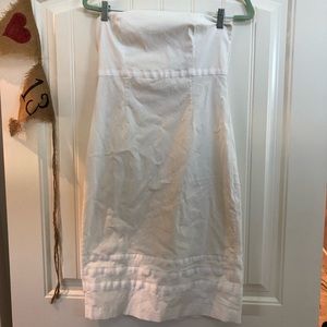 Express strapless fitted dress